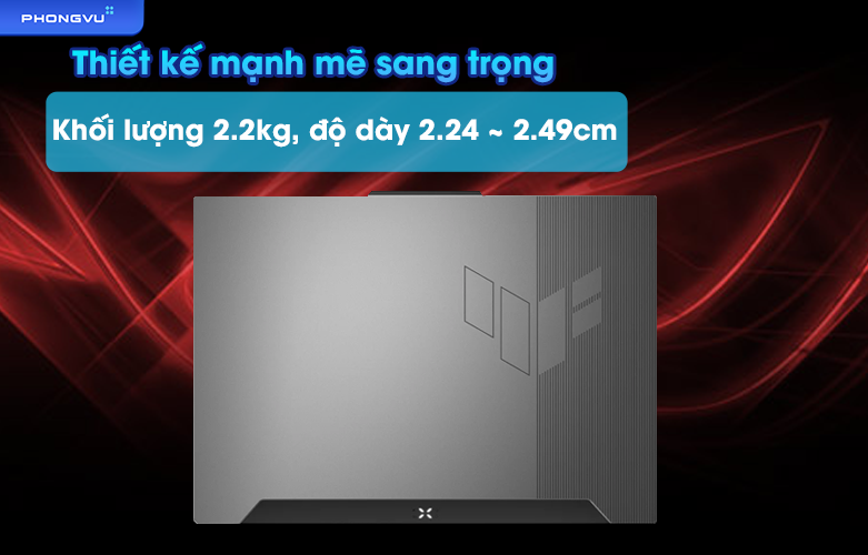 Laptop Asus TUF Gaming FA507RE-HN007W | Thiết kế mạnh mẽ sang trọng