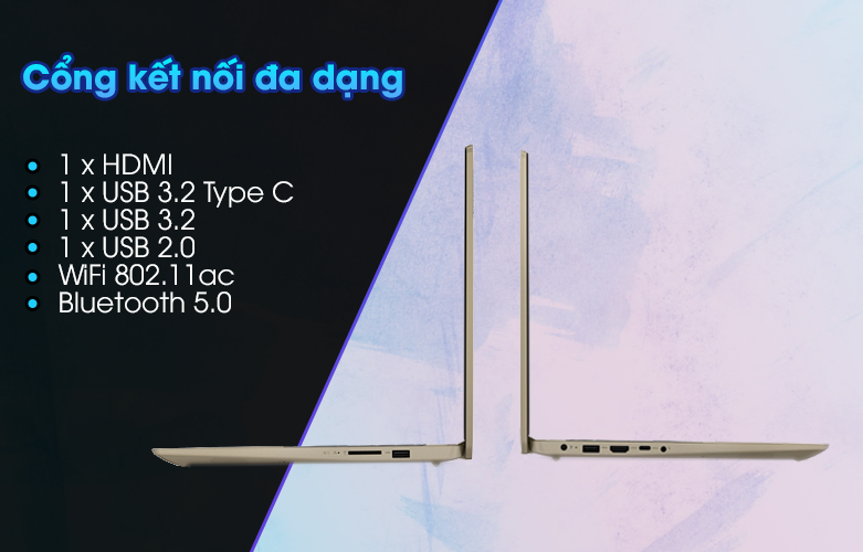  Laptop Lenovo IdeaPad 3 15ITL6 82H801LMVN | Cổng kết nối đa dạng