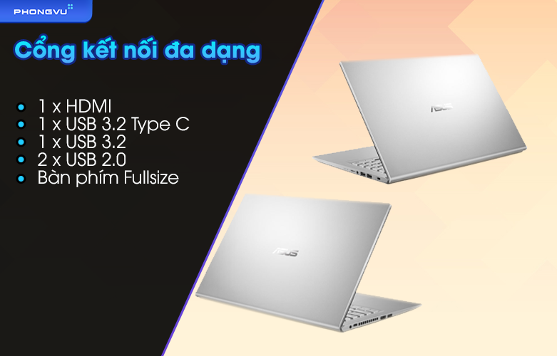 Cổng kết nối đa dạng, bàn phím full size êm ái