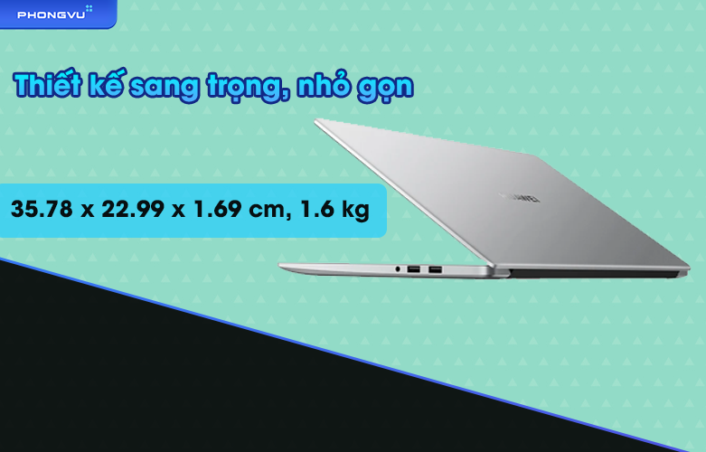Laptop Huawei Matebook D15 BoD-WDH9 | Thiết kế sang trọng nhỏ gọn