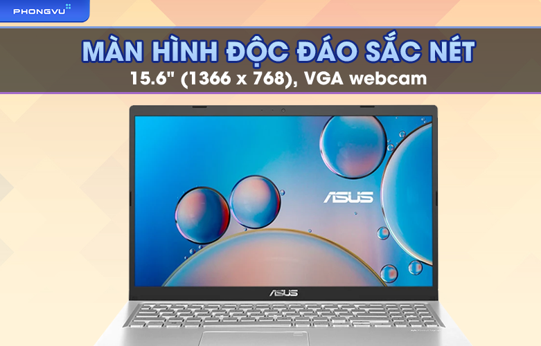 Màn hình 15.6 inch, VGA webcam tiện ích của Asus Vivobook X515MA