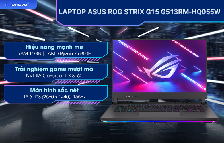 Laptop ASUS ROG Strix G15 G513RM-HQ055W