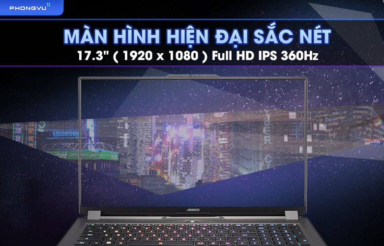 Laptop GIGABYTE AORUS 17 XE4 73VN514GH | Màn hình sắc nét