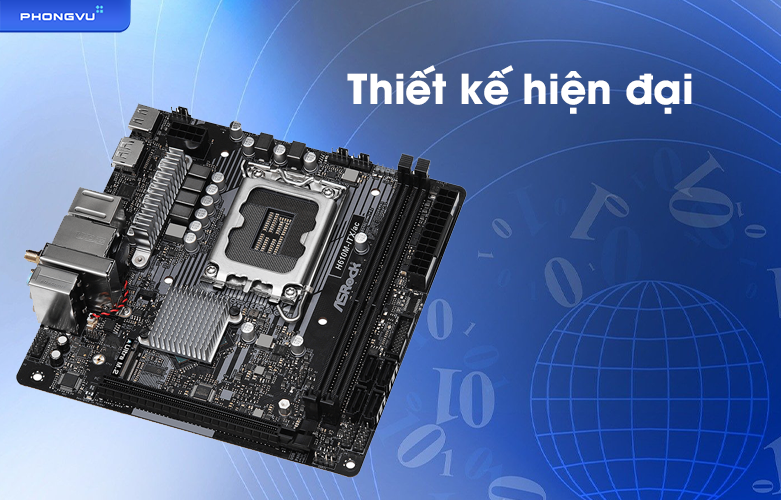 Mainboard Asrock H610M-ITX/AC | Thiết kế hiện đại