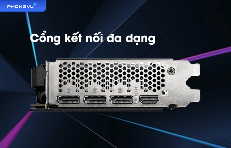 Card màn hình MSI RTX 3050 GAMING X 8G | Cổng kết nối đa dạng