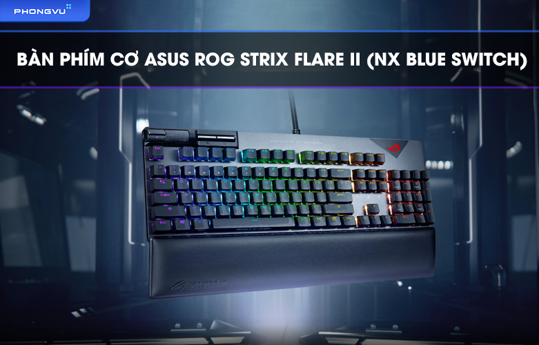 Bàn phím cơ Asus ROG Strix Flare II NX Blue Switch