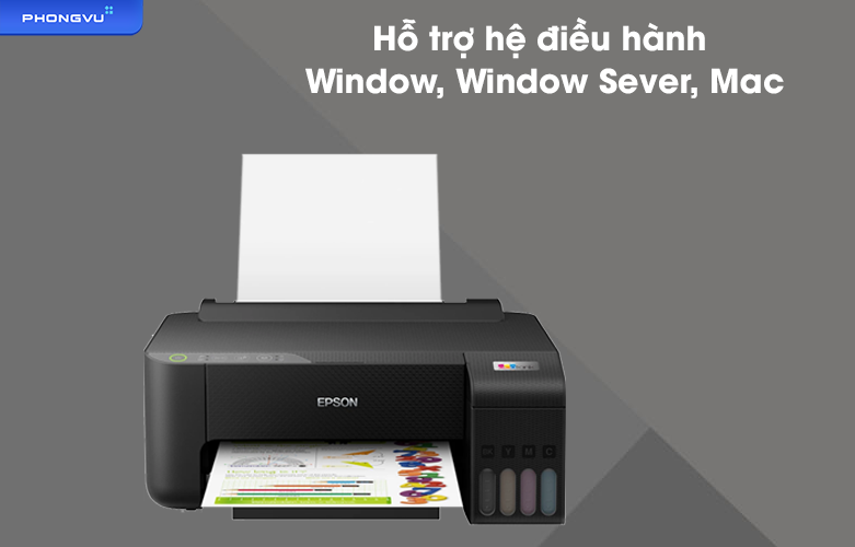 Máy in phun màu Epson L1250 | Hỗ trợ đa hệ điều hành