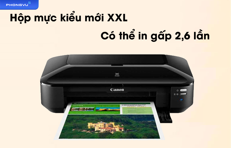 Máy in phun Canon A3 PIXMA iX6770 | Hộp mực kiểu mới