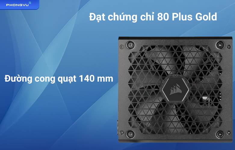 Nguồn máy tính CORSAIR RM650 2021 CP - 9020233 - NA | Chuẩn 80 Plus Gold, đường cong quạt 140mm