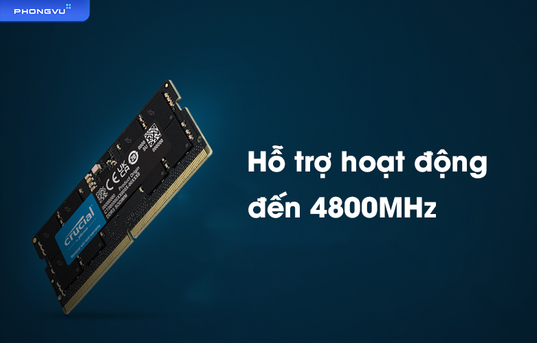 Ram Laptop DDR5 Crucial 16 GB | Hỗ trợ hoạt động