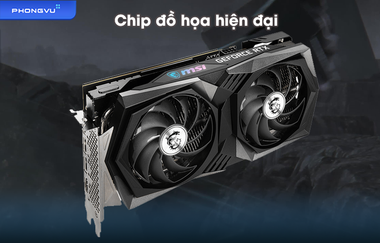 Card màn hình MSI RTX 3050 GAMING X 8G | Chip đồ họa hiện đại