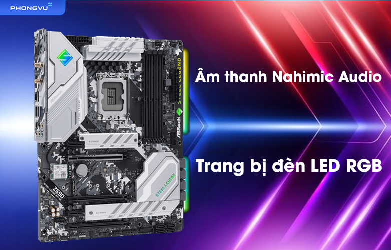 Mainboard ASROCK Z690 STEEL LEGEND WiFi 6E | Công nghệ âm thanh hiện đại