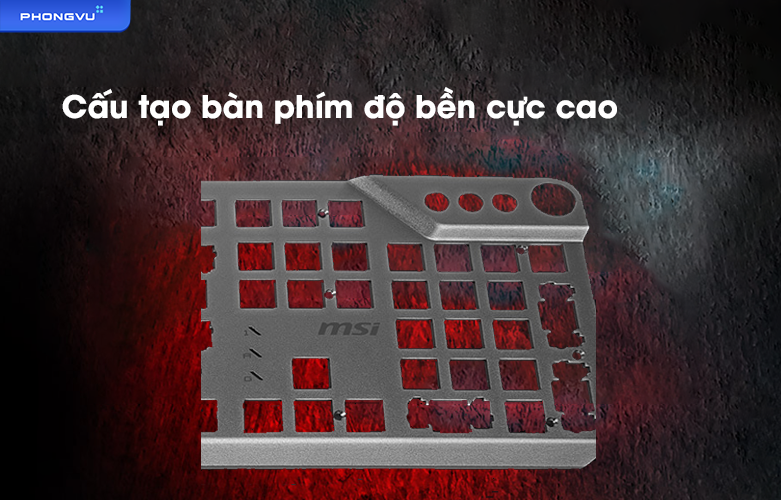 Bàn phím gaming MSI Vigor GK71 SONIC |  Chịu lực cực tốt