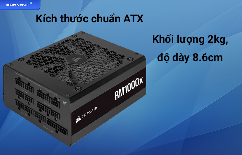 Nguồn Corsair RM1000x 2021 | Kích thước chuẩn ATX