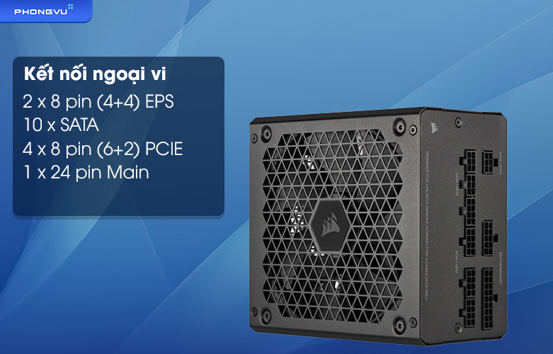 Nguồn máy tính CORSAIR RM650 2021 CP - 9020233 - NA | Kết nối ngoại vi đa dạng