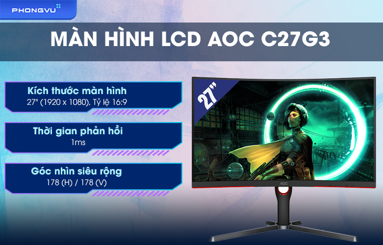 Màn hình LCD AOC C27G3