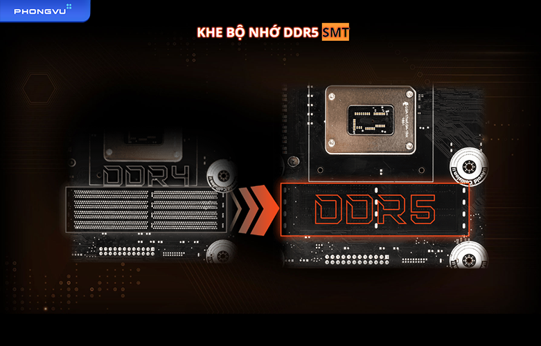 Mainboard MSI MEG Z690 UNIFY | Khe nhớ DDRS SMT