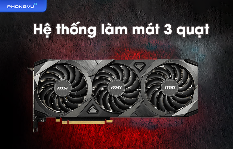 Card màn hình MSI RTX 3080 VENTUS 3X PLUS | Hệ thống làm mát