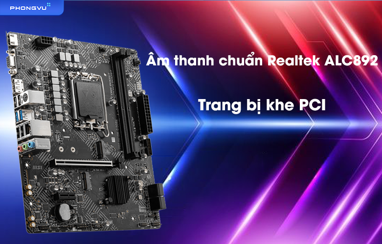 Mainboard MSI PRO H610M-G DDR4 | Âm thanh chuẩn