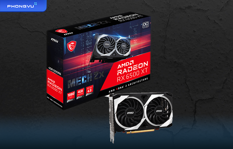 Card màn hình VGA MSI RTX 6500XT MECH OC