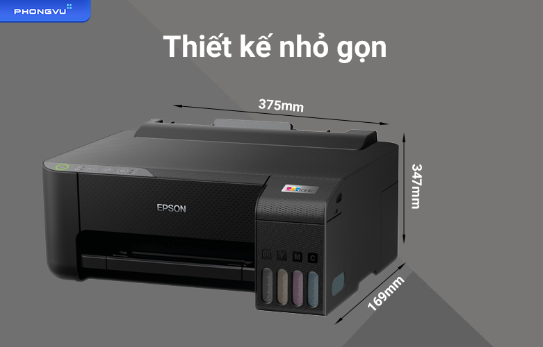 Máy in phun màu Epson L1250 | Thiết kế nhỏ gọn