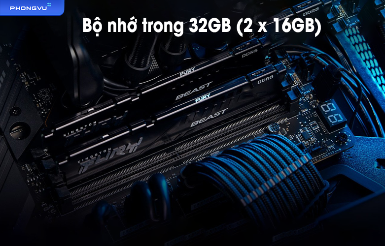 Ram Desktop Kingston FURY Beast K2 32GB DDR5 KF556C40BBK2-32 | Bộ nhớ trọng 32GB