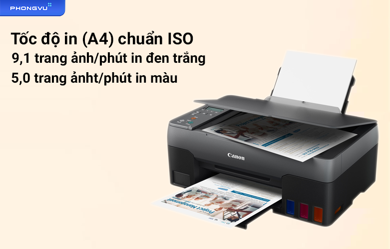 Máy in phun màu Canon G2020 | Tốc độ in