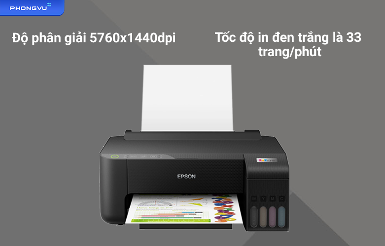 Máy in phun màu Epson L1250 | Tốc độ in cao