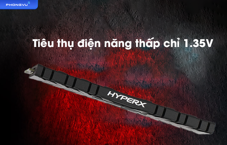 Ram Desktop Kingston HyperX Predator RGB 32GB DDR4 3200MHz (HX432C16PB3K2/32) | Tiêu thụ điện năng thấp