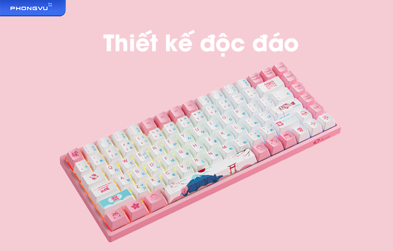 Bàn phím cơ không dây AKKO 3084B Plus World Tour Tokyo R2 | Thiết kế độc đáo