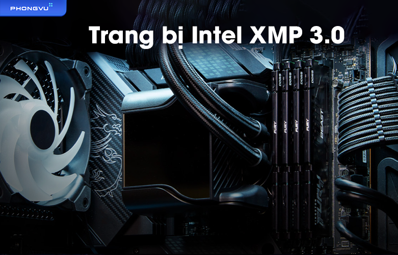 Ram Desktop Kingston FURY Beast K2 32GB DDR5 KF556C40BBK2-32 | Trang bị Intel XMP 3.0