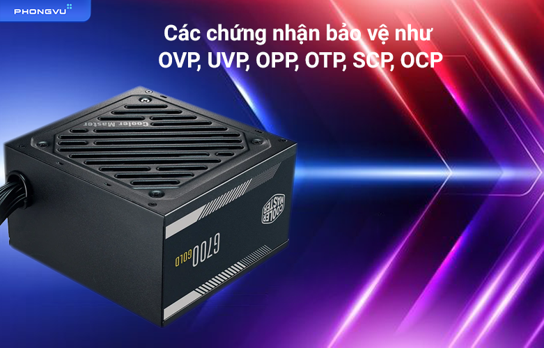 Nguồn máy tính Cooler Master G GOLD 700 | Chứng nhận bảo vệ