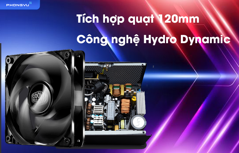 Nguồn máy tính Cooler Master MWE GOLD V2 850W | Công nghệ quạt tiên tiến