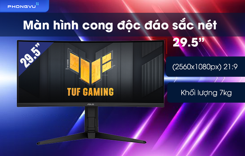 Màn hình LCD Asus 30 inch VG30VQL1A | Màn hình cong sắc nét