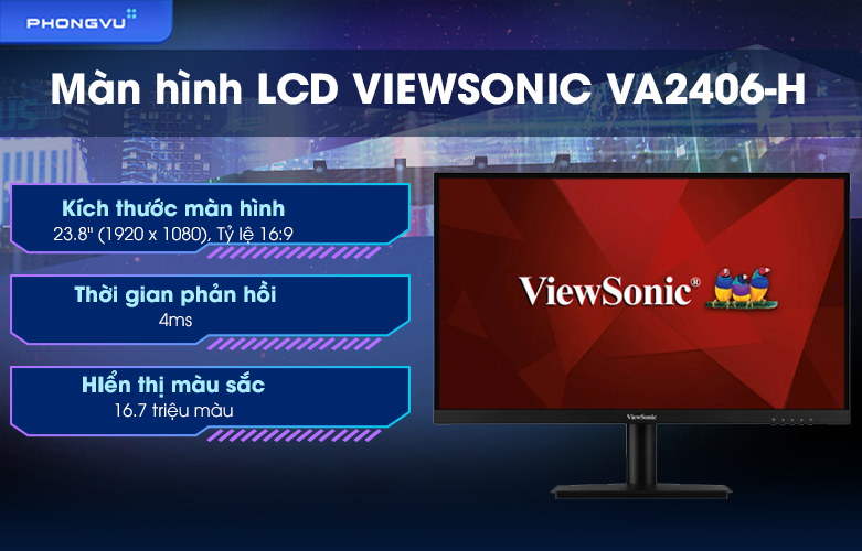 ECRAN VIEWSONIC 24 POUCES VA2406-H