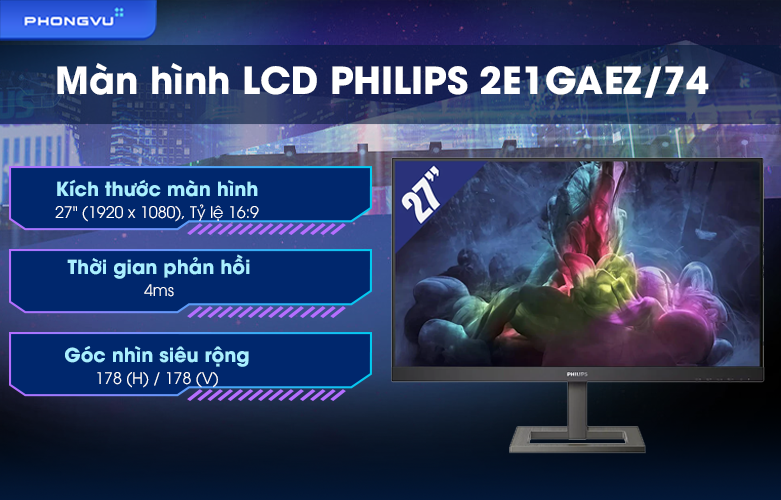 Màn hình LCD Philips 27 inch 272E1GAEZ/74