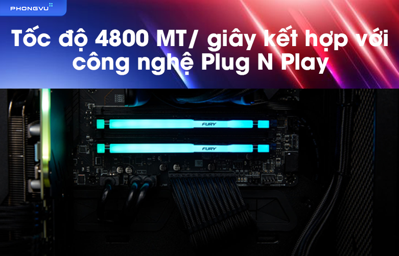 RAM desktop KINGSTON Fury Beast RGB 64 GB 5600 MHz DDR5 | Công nghệ hiện đại