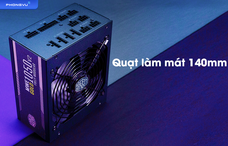 Nguồn máy tính Cooler Master MWE Gold V2 FM 1050W | Quạt làm mát