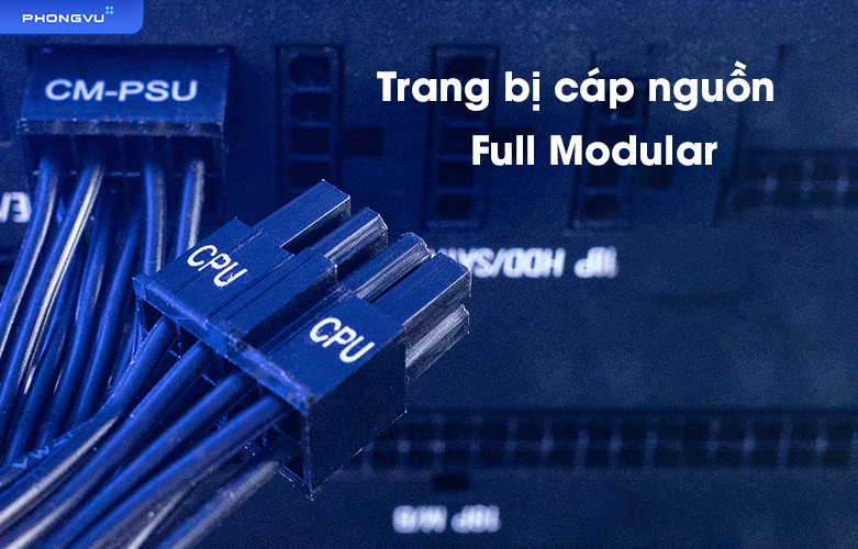 Nguồn máy tính Cooler Master MWE Gold V2 FM 1250W | Trang bị cáp nguồn