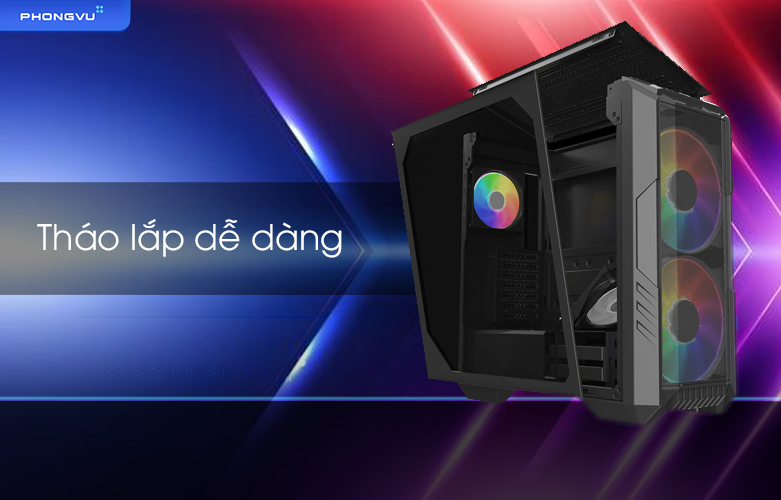 Case CM MasterCase HAF 500 (H500-KGNN-S00) | Tháo lắp dễ dàng