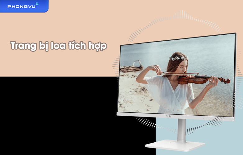 Màn hình MSI 27'' Modern MD271QPW | Trang bị loa tích hợp