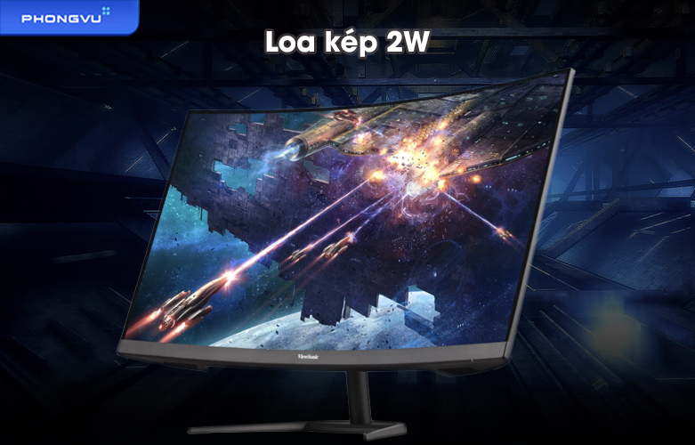 Màn hình LCD Viewsonic 31.5 inch VX3268-2KPC-MHD Curved | Loa kép