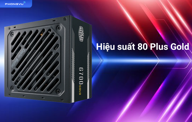 Nguồn máy tính Cooler Master G GOLD 700 | Hiệu suất 80 Plus Gold