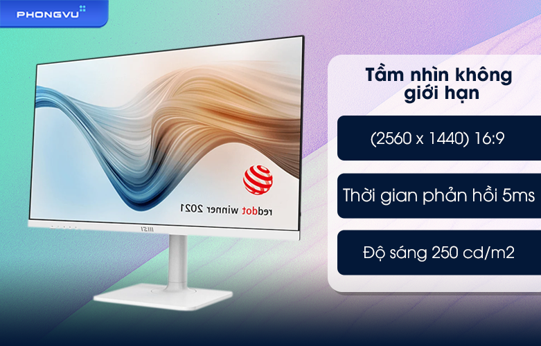 Màn hình MSI 27'' Modern MD271QPW | Tầm nhìn không giới hạn