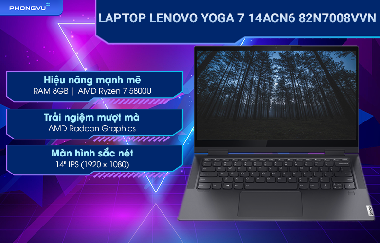 Laptop Lenovo Yoga 7 14ACN6 82N7008VVN