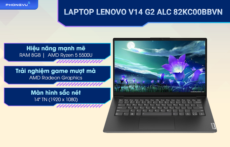 Laptop Lenovo V14 G2 ALC 82KC00BBVN
