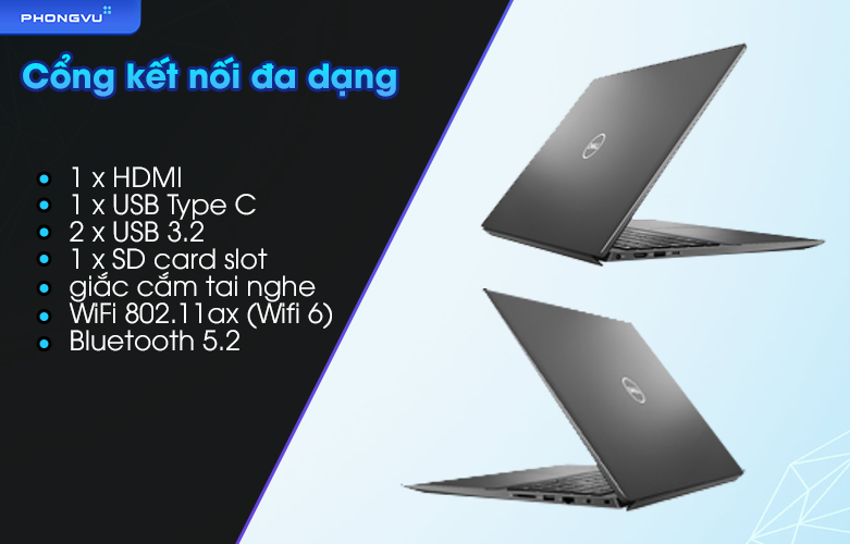 Laptop Dell Vostro 5620 70282719 | Cổng kết nối đa dạng