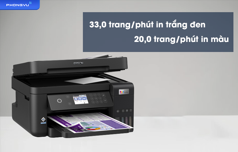 Máy in phun màu Epson L6270 | Tốc độ in