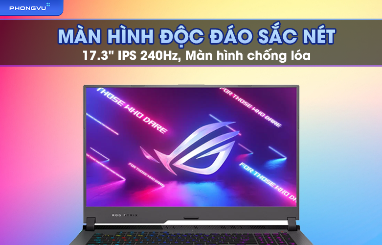 Laptop Asus ROG Strix G17 G713RW-LL157W | Màn hình đọc đáo sắc nét