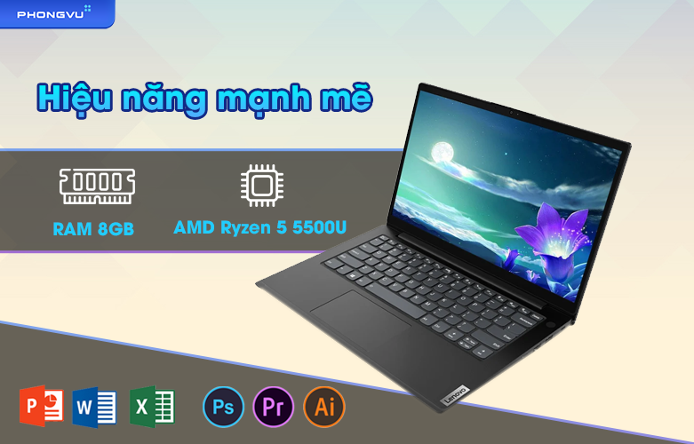 Laptop Lenovo V14 G2 ALC 82KC00BBVN | Hiệu năng mạnh mẽ